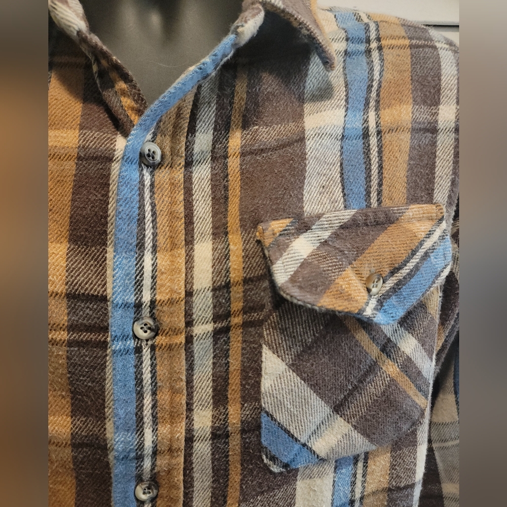WORKWEAR FLANNEL MENS SHACKET - Picture 2 of 5